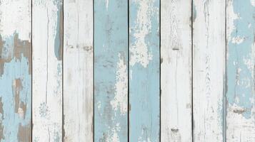 A wooden panel with a few splinters, the background is blue and white. photo