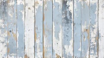 A wooden panel with a few splinters, the background is blue and white. photo