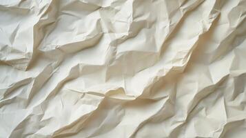 A white paper with a rough texture. The paper is torn and crumpled. photo