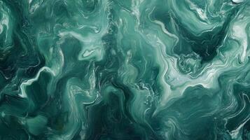 A green and gold swirl patterned wall. The gold and green colors create a sense of luxury and opulence. photo