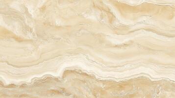 A large, brown and tan stone wall with a wavy pattern. The stone is textured and has a natural look. photo