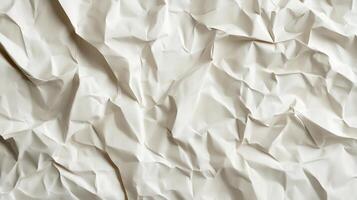 A white paper with a rough texture. The paper is torn and crumpled. photo