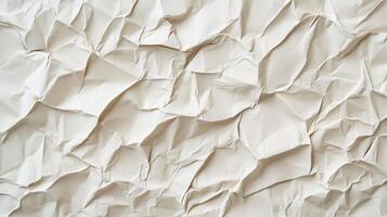A white paper with a rough texture. The paper is torn and crumpled. photo