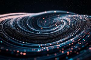 Abstract background forming a swirling vortex with depth of field photo