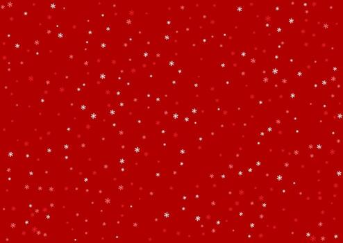 Minimal Christmas background with snowflake design vector