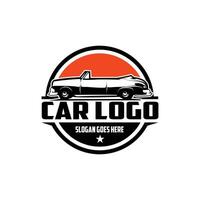 car logo Greased lightning. isolated white background. appearing from the side with a stunning sunset. best for logo, badge, emblem, icon, sticker design. available in eps 10 vector