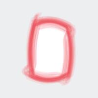 a rectangular frame with a soft, brushstroke-like design. The outer border is a warm reddish color, applied in a slightly blurred manner vector