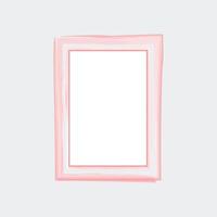 a rectangular frame with a soft, artistic design. The outer border features a light pink color with a brushstroke effect. vector