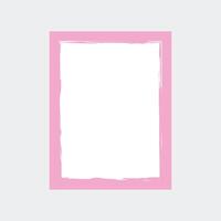 he overall design is simple yet charming, with the pink border adding a playful touch against a light, neutral background. vector