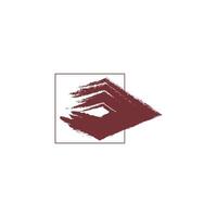 a stylized representation of a hand, depicted in a deep reddish-brown color. vector