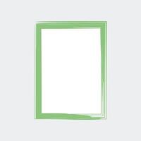 a simple, rectangular frame with a light green outline. The frame has a slightly textured or brushstroke appearance, giving it a hand-drawn or artistic feel. vector