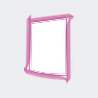 frame with a soft pink color. The frame has a slightly wavy and irregular shape, giving it a playful and artistic appearance. vector