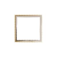 a decorative square frame with a wavy, textured edge. vector