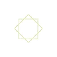 a geometric design consisting of two overlapping diamond shapes. vector