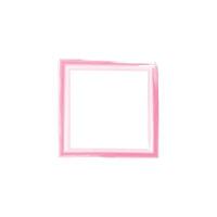a simple, square frame created with a soft, brushstroke effect in varying shades of pink. vector