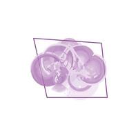 n abstract design with a series of overlapping circular shapes in varying shades of lavender and purple. vector