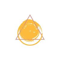 a modern and artistic design that combines geometric and organic shapes. vector