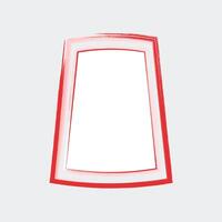 The frame has a layered design, consisting of three distinct borders. vector