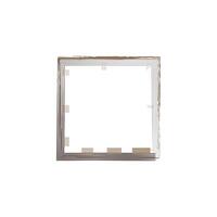 a square frame with a modern and stylish design. The frame is composed of multiple thin, parallel lines. vector