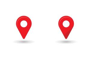 Location map icon design. Map target pointer illustration. vector