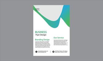 The design features a modern and clean layout with green and blue tones. vector