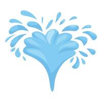 Water splashing upwards creating a big crown shape vector