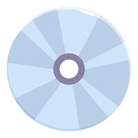 Blue compact disc reflecting light from unknown source vector