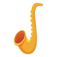 Shiny saxophone standing alone on white background vector