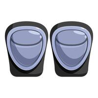 Pair of knee pads protecting your knees while working vector