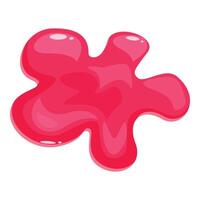 Bright pink slime dripping spreading background design element vector