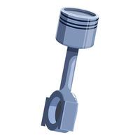 Car engine piston providing power for movement vector