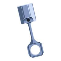 Car engine piston performing reciprocating motion vector