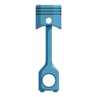 Blue piston part converting energy in an engine vector