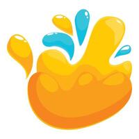 Abstract colorful splashing liquid fluid dynamic flow vector
