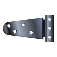 Metal door hinge connecting two objects vector