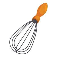 Wire whisk showing cooking utensil for mixing ingredients vector
