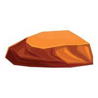 Huge rock formation creating natural empty platform vector