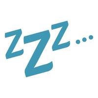 Zzz sleeping symbol representing relaxation and rest vector