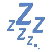 Multiple z letters representing sleeping and snoring vector