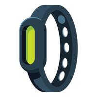 Smart bracelet showing blank screen for app design mockup vector