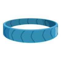 Blue fitness tracker showing daily activity progress vector