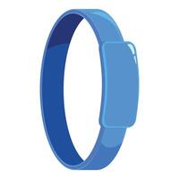 Modern blue fitness tracker displaying progress on a white background vector