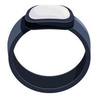 Smart ring with blank screen showing modern technology vector