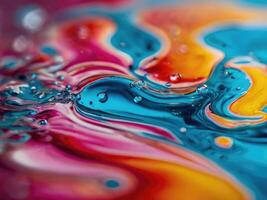 Dynamic Color Droplets in Liquid Form photo