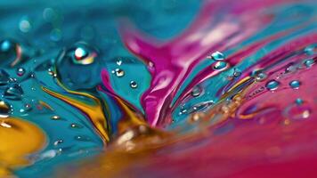 Macro Photography of Water Droplets on Colorful Background photo