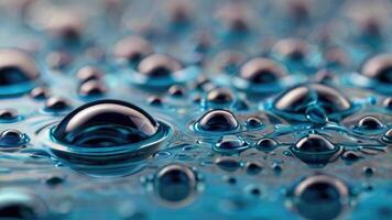 Abstract Fluid Art with Vibrant Water Droplets photo