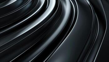Abstract Curving Black Surface with Subtle Texture photo