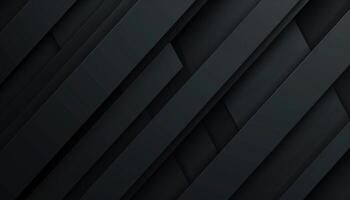 Abstract Black Diagonal Geometric Pattern with Depth and Texture photo
