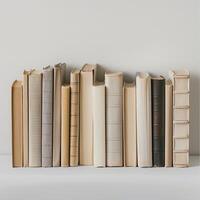 Rustic Pile of Old Books with Vintage Appeal photo