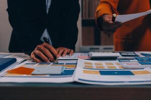 The designer team is designing the uxui system to make the uxui system work well on new phones and support system updates. Website development concept UI UX front end designer photo